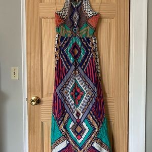 Colored maxi dress